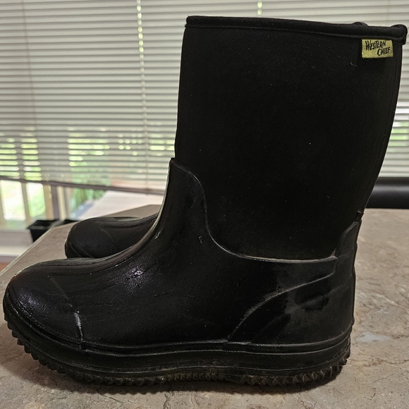 WESTERN CHIEF Black Neoprene Muck Mudders Size 4 - Picture 6 of 10